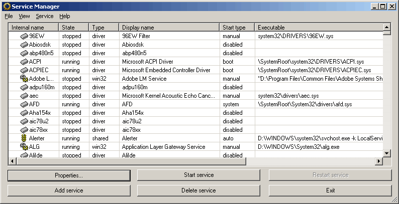 Windows Service Manager-系统服务管理工具