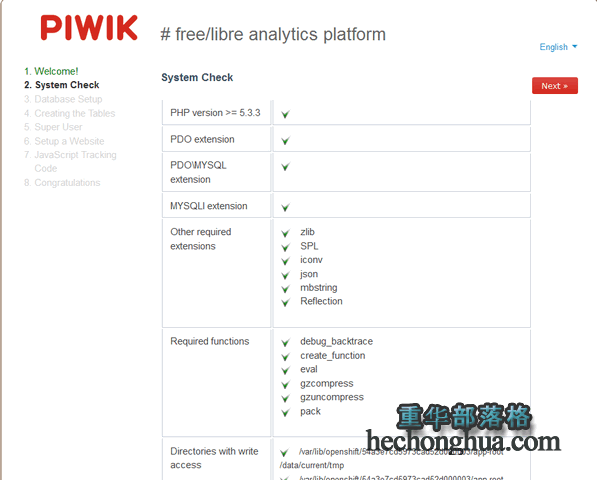 OpenShift安装Piwik网站访问统计系统